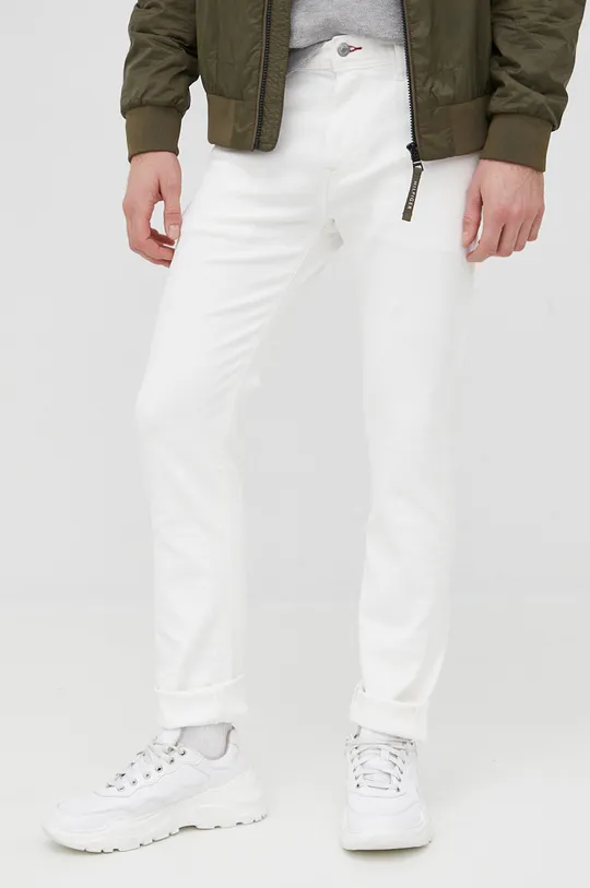 biały Tommy Hilfiger jeansy Męski
