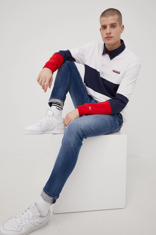 Rifle Tommy Jeans Simon Bf1251 tmavomodrá