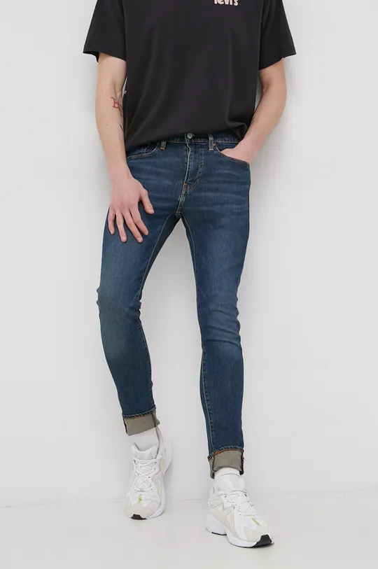 σκούρο μπλε Τζιν παντελόνι Levi's SKINNY TAPER Ανδρικά