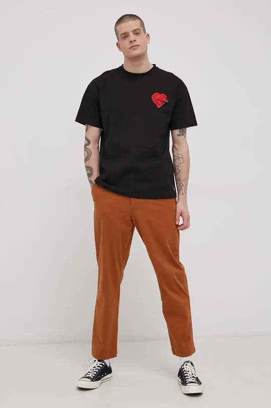 Levi's pantaloni CHINO EZ TAPER marrone