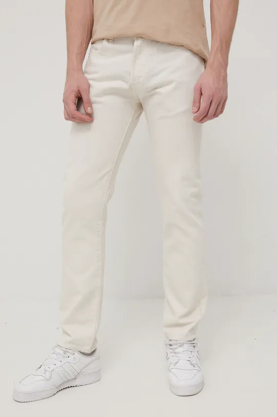 beżowy Levi's jeansy 501 ORIGINAL Męski