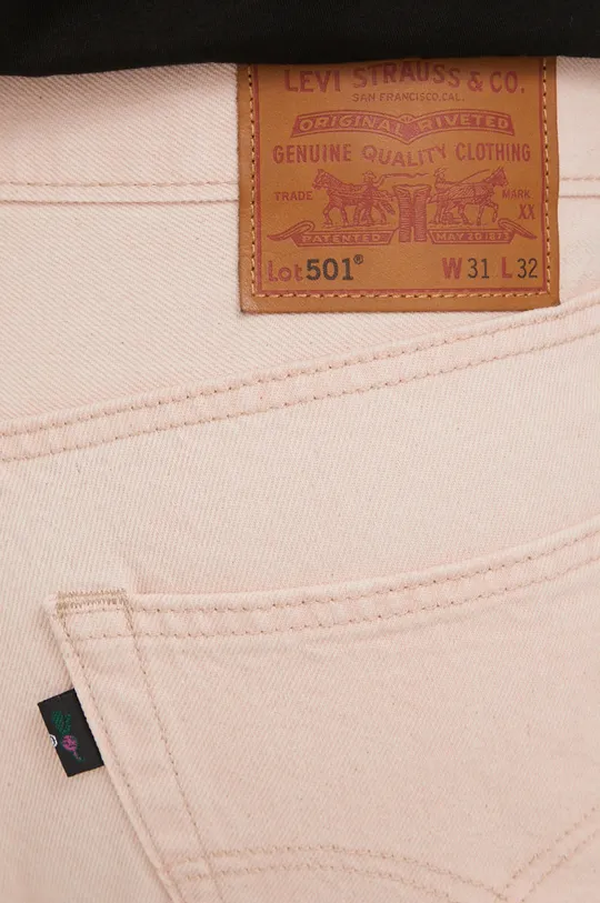 różowy Levi's jeansy 501 ORIGINAL