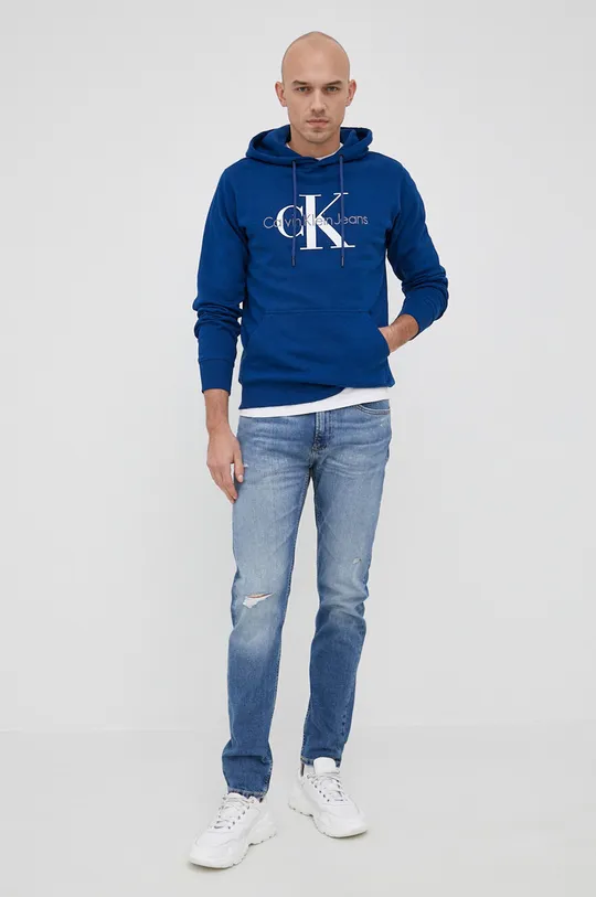 niebieski Calvin Klein Jeans Jeansy J30J319853.PPYY Męski