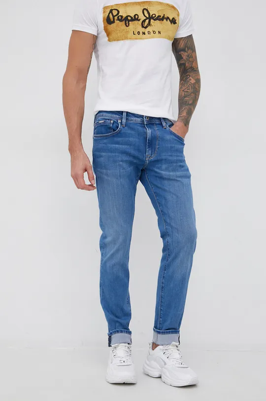 μπλε Τζιν παντελόνι Pepe Jeans STANLEY Ανδρικά