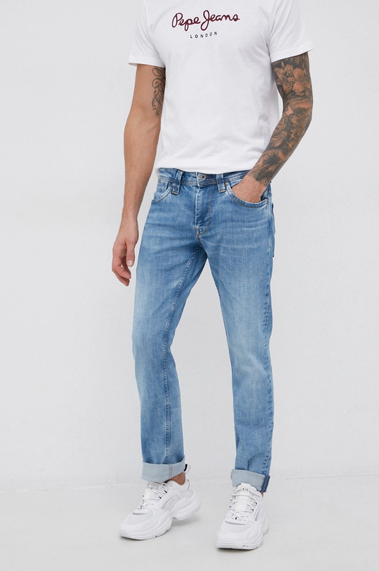 kék Pepe Jeans farmer Cash Férfi