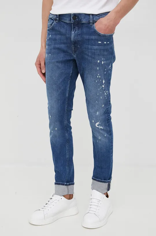 niebieski Karl Lagerfeld jeansy 521832.265801 Męski