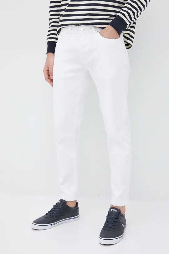 biały Liu Jo jeansy Fred M122P304FREDBULL Męski