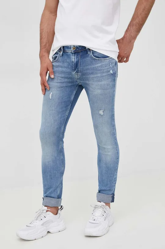 niebieski Pepe Jeans jeansy FINSBURY Męski