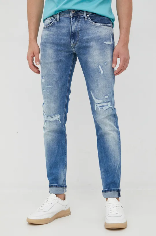 niebieski Pepe Jeans jeansy STANLEY Męski