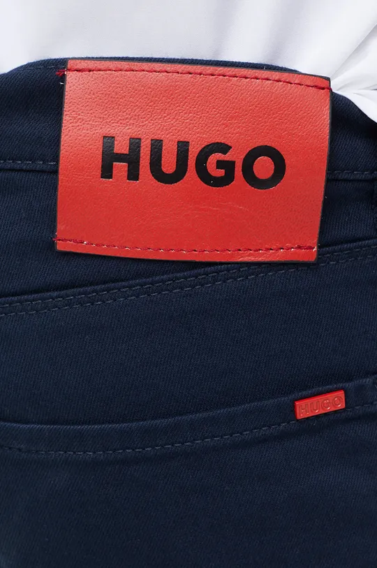 granatowy HUGO jeansy 50467353