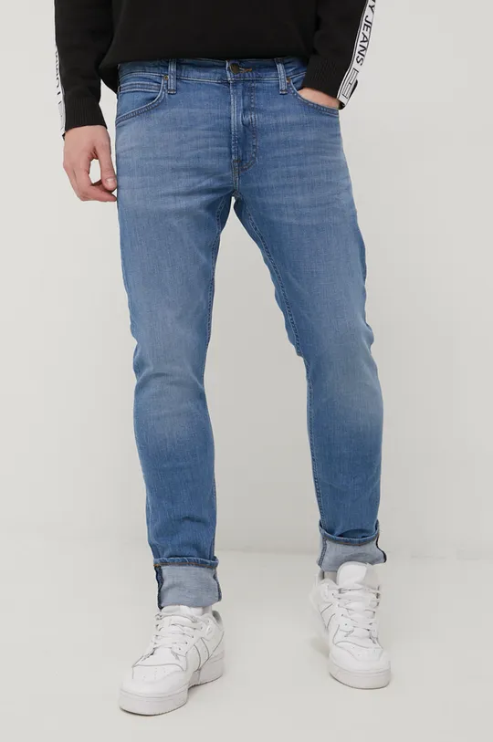 niebieski Lee jeansy LUKE WORN IN CODY Męski