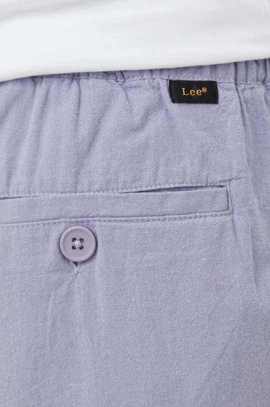 ljubičasta Kratke hlače s dodatkom lana Lee Relaxed Drawstring S Misty Lilac