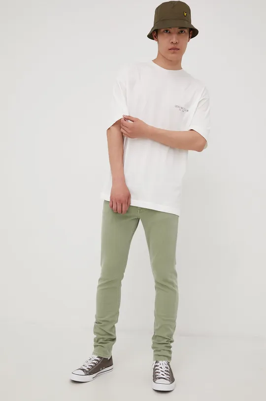 Lee jeansy LUKE GREENSTONE zielony