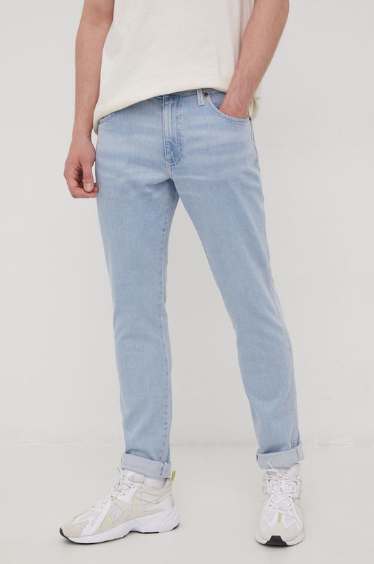 niebieski Wrangler jeansy TEXAS TAPER WHITEWATER Męski