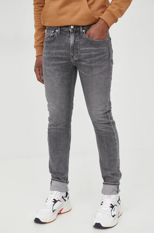 szary Calvin Klein Jeans jeansy J30J320456.PPYY Męski