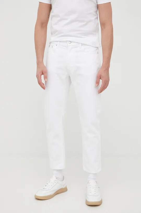 biały Calvin Klein Jeans jeansy J30J320457.PPYY Męski