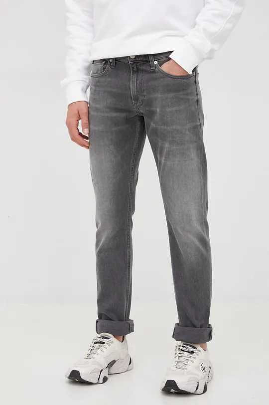 szary Calvin Klein Jeans jeansy J30J320453.PPYY Męski