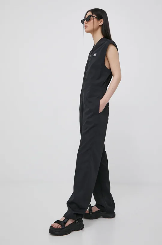 μαύρο Ολόσωμη φόρμα adidas Originals Adicolor Γυναικεία