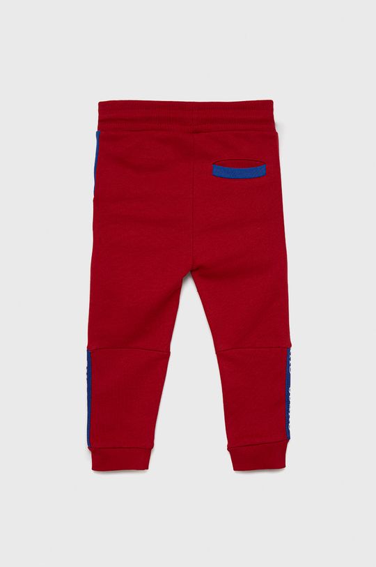 Guess - Dětské bavlněné kalhoty červená