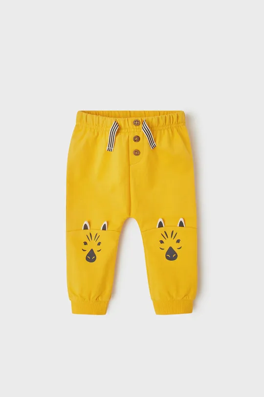 żółty Mayoral spodnie dziecięce Chłopięcy