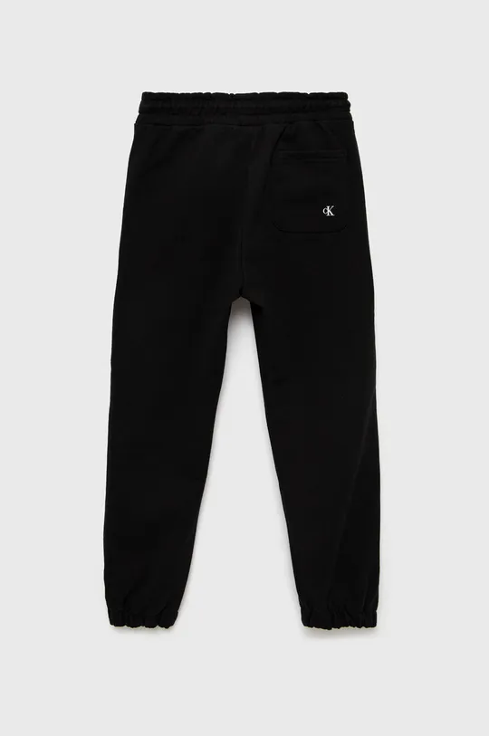 Calvin Klein Jeans spodnie bawełniane dziecięce IB0IB01189.PPYY czarny