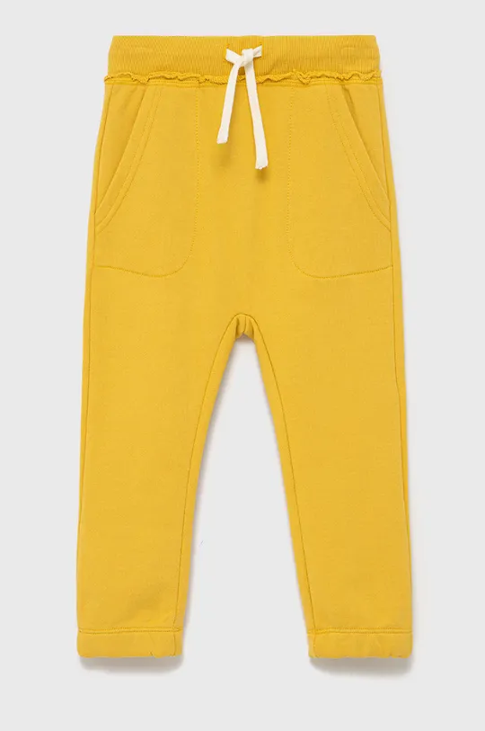 жёлтый Детские хлопковые брюки United Colors of Benetton Для мальчиков