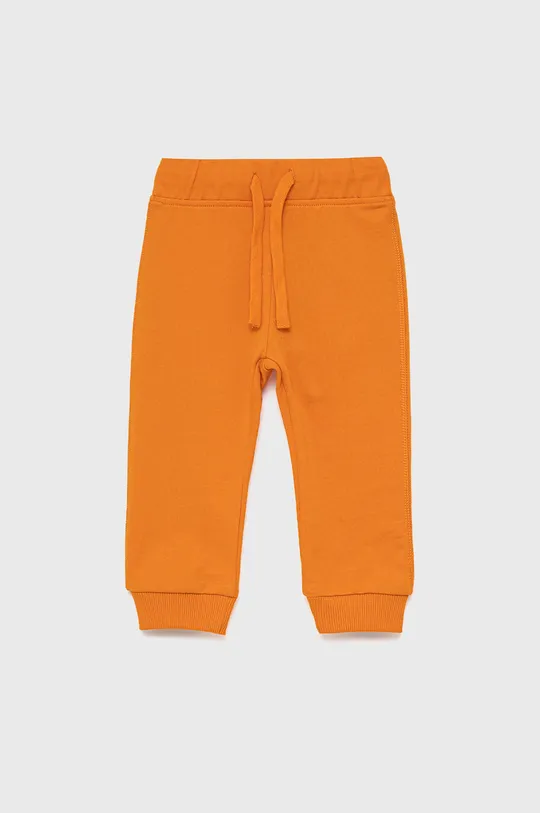 πορτοκαλί United Colors of Benetton - Παιδικό βαμβακερό παντελόνι Για αγόρια