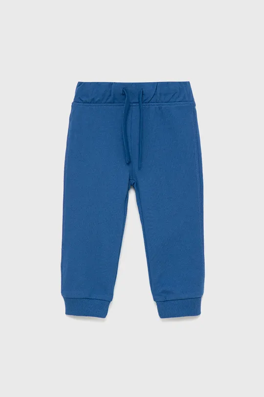 μπλε United Colors of Benetton - Παιδικό βαμβακερό παντελόνι Για αγόρια
