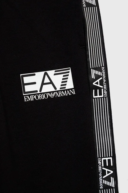 EA7 Emporio Armani spodnie dresowe dziecięce 3LBP55.BJ05Z czarny