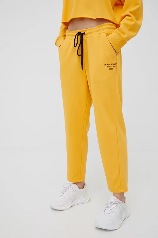 κίτρινο Παντελόνι φόρμας DKNY Γυναικεία