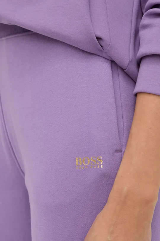 fialová Bavlnené nohavice Boss