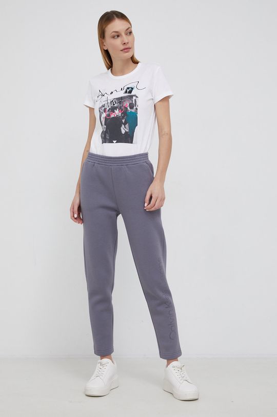 Hlače Calvin Klein Jeans siva