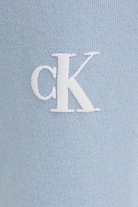 niebieski Calvin Klein Jeans Spodnie bawełniane J20J217786.PPYY