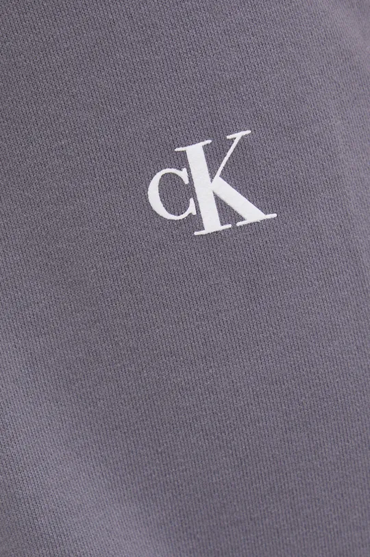 sivá Bavlnené nohavice Calvin Klein Jeans