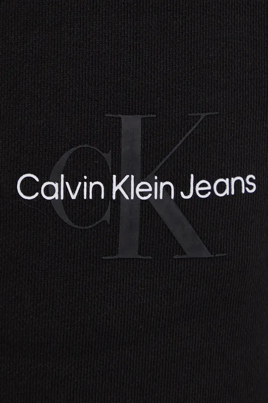 μαύρο Βαμβακερό παντελόνι Calvin Klein Jeans