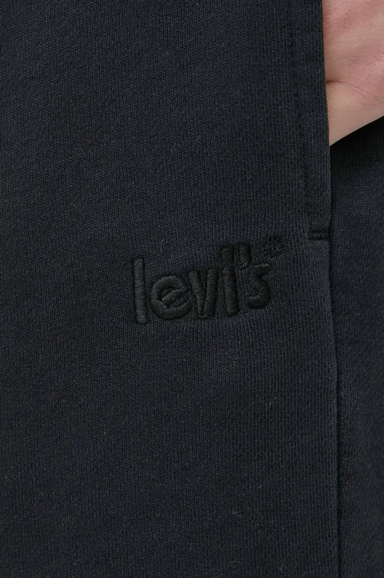czarny Levi's spodnie bawełniane