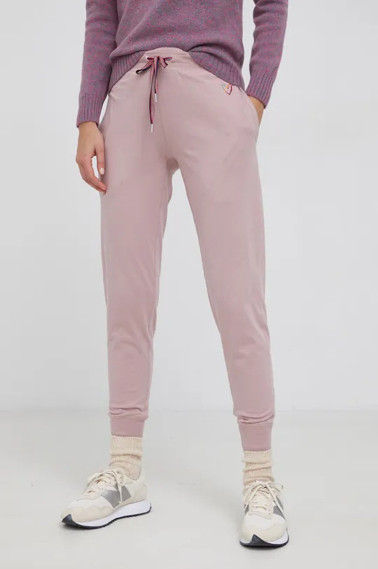 рожевий Бавовняні штани Paul Smith Жіночий