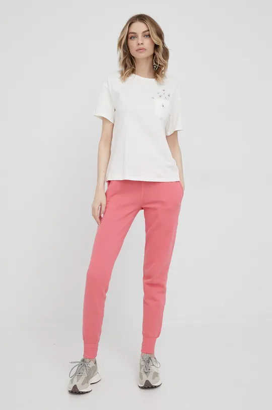 рожевий Бавовняні спортивні штани Paul Smith Жіночий