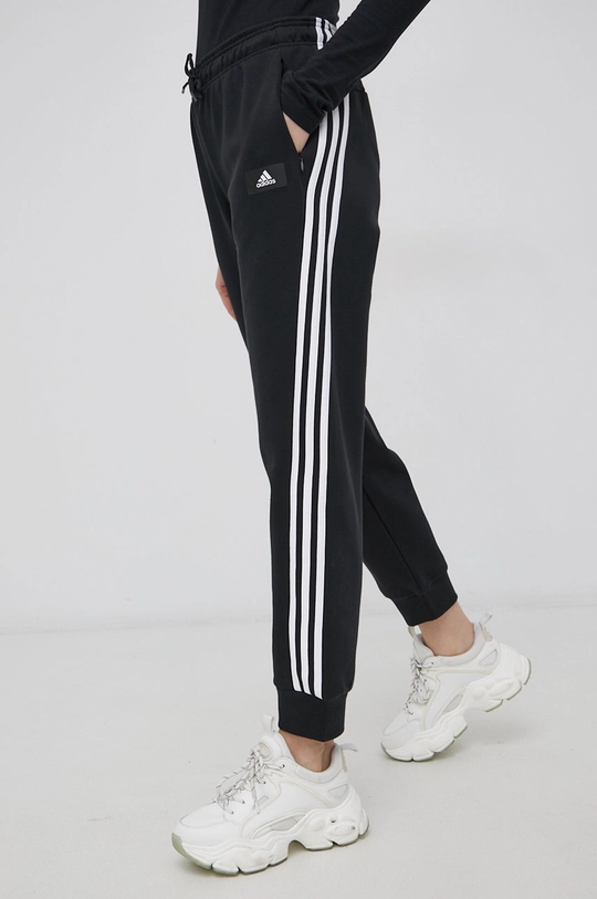 чорний Штани adidas Performance H57311 Жіночий