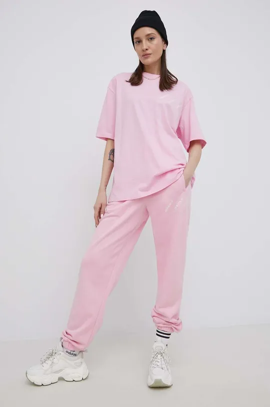 Παντελόνι adidas Originals ροζ