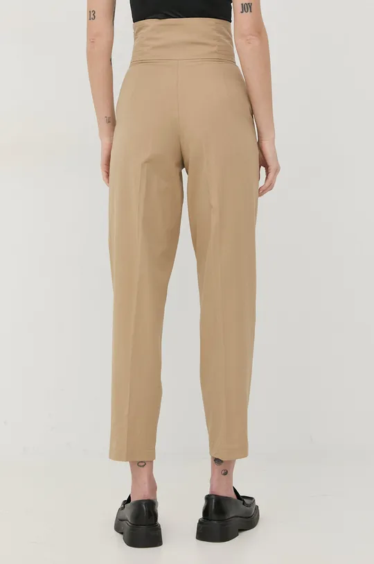 Twinset pantaloni in cotone beige