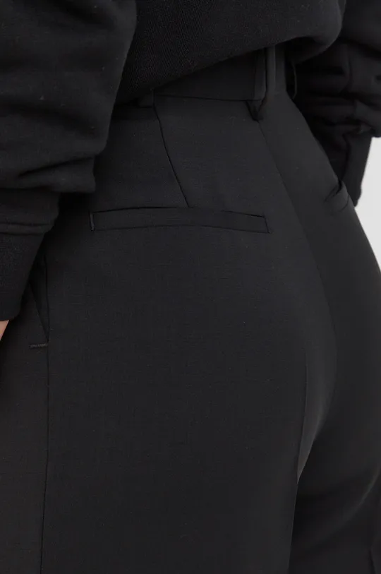 czarny The Kooples spodnie wełniane
