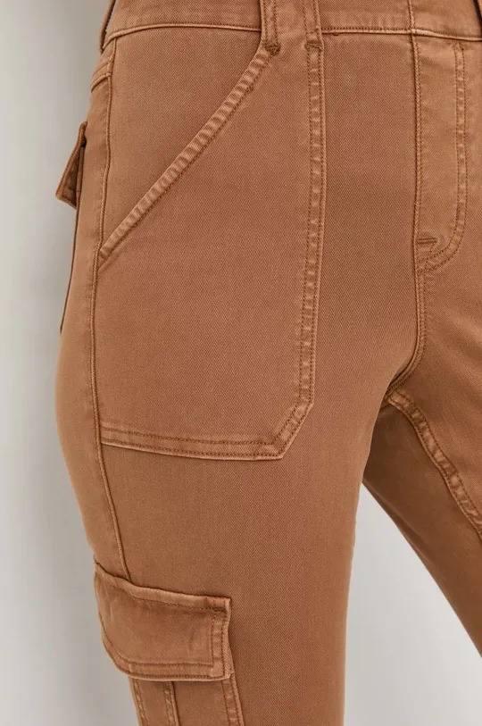 brązowy Spanx spodnie modelujące Stretch Twill Ankle Cargo