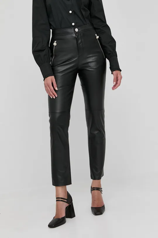 μαύρο Custommade - Δερμάτινο παντελόνι Phoebe Γυναικεία