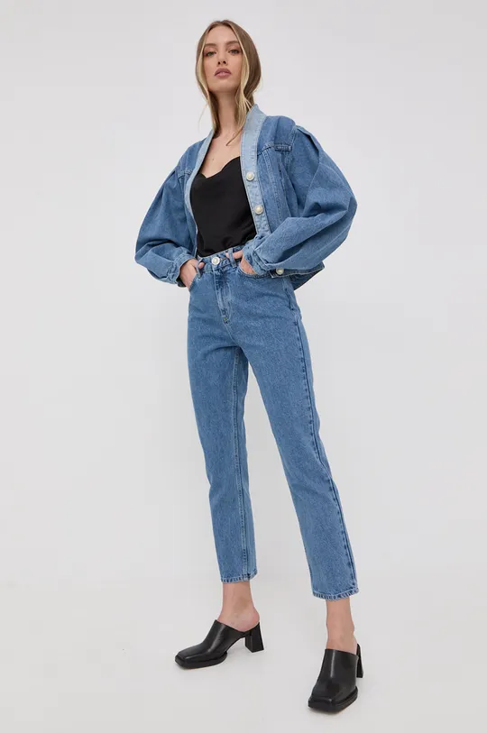 Custommade jeansy Yukia niebieski