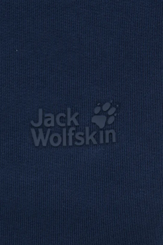 granatowy Jack Wolfskin spodnie dresowe bawełniane