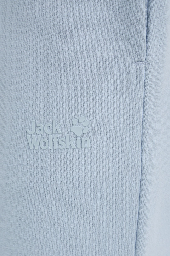 modra Bombažne trenirke Jack Wolfskin