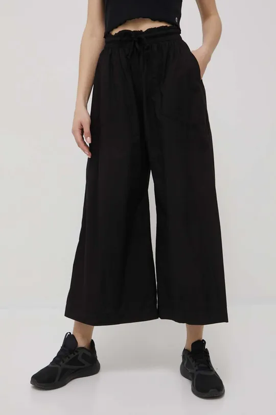 μαύρο Βαμβακερό παντελόνι Deha Γυναικεία