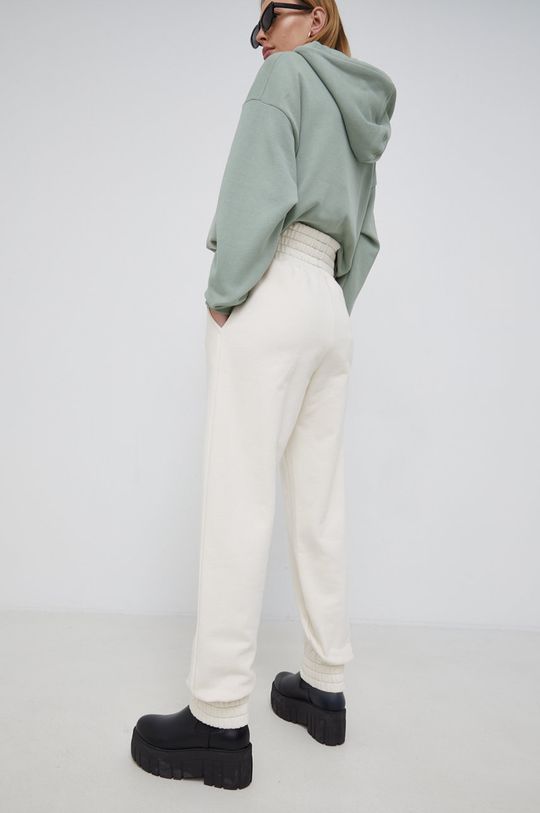 kremowy Chiara Ferragni Spodnie bawełniane