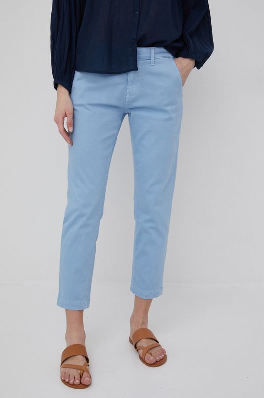 Kalhoty Pepe Jeans Maura modrá